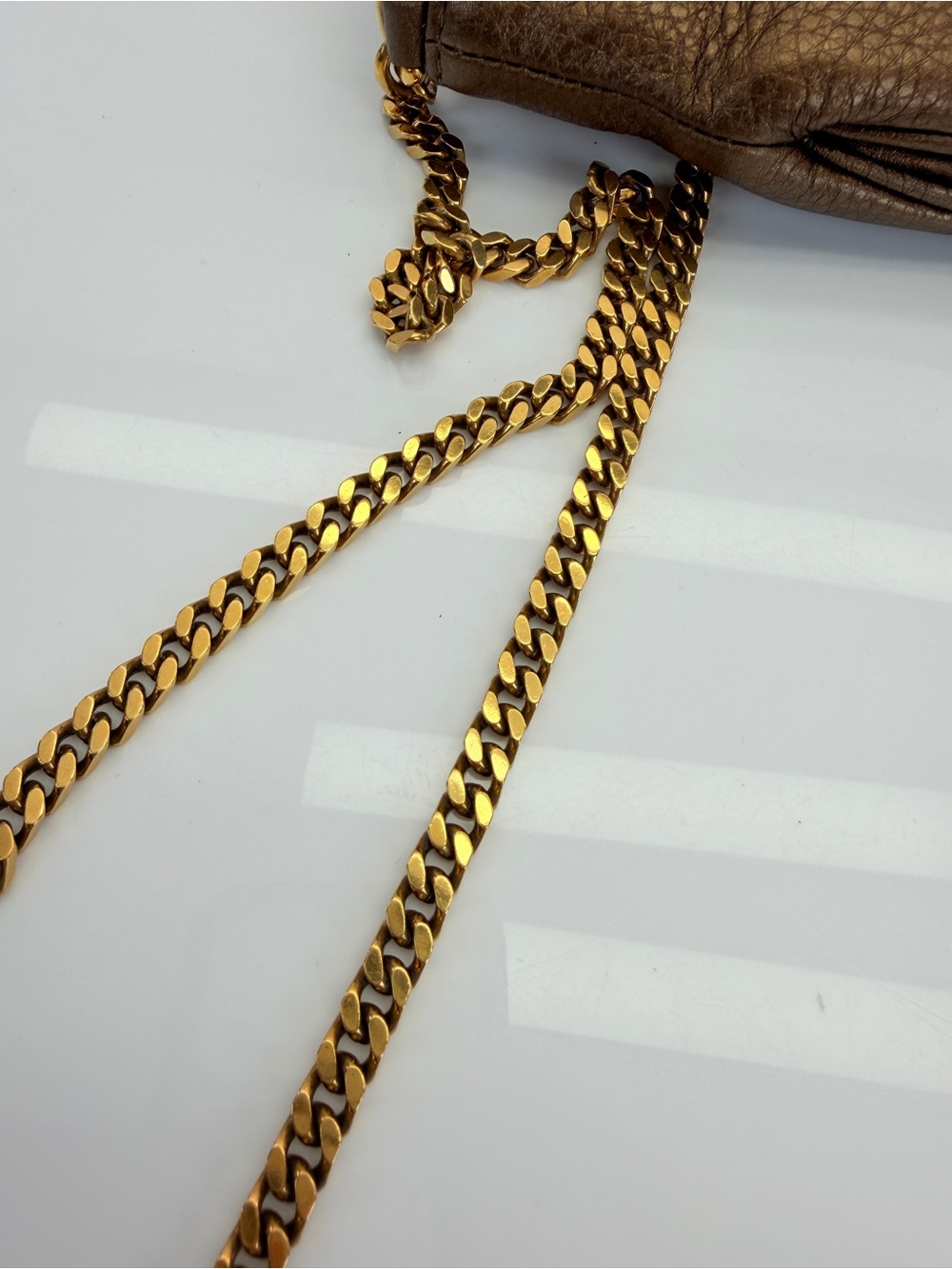 Gucci Bronze 1973 SoHo Leather Crossbody Bag - Picture 8 of 13